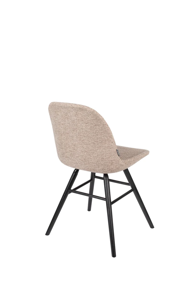 Zuiver Stuhl Albert Kuip Soft – Beige, Stoff, 55 × 49 × 81,5 cm, 2er-Set