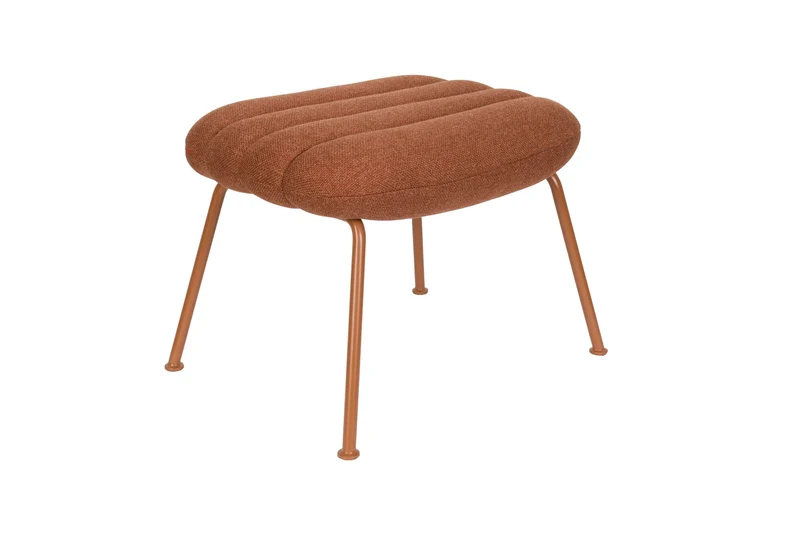 Zuiver Hocker Verte – Terrakotta, Polyester, 42,9 × 55,8 × 42,3 cm