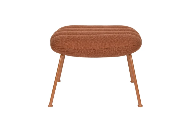 Zuiver Hocker Verte – Terrakotta, Polyester, 42,9 × 55,8 × 42,3 cm