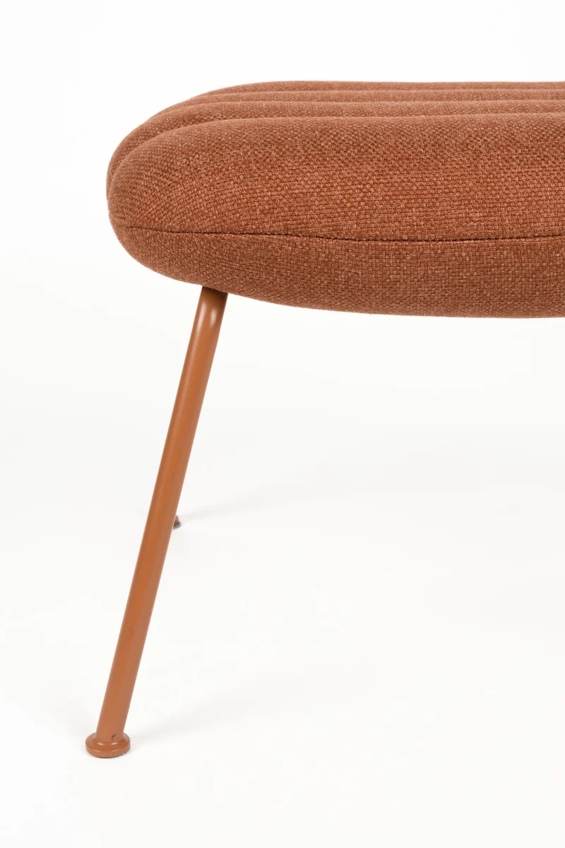 Zuiver Hocker Verte – Terrakotta, Polyester, 42,9 × 55,8 × 42,3 cm
