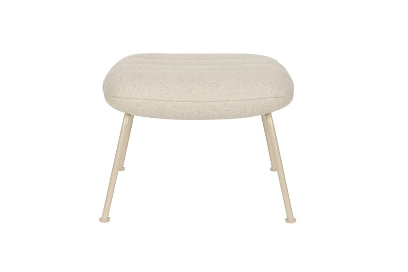 Zuiver Hocker Verte – Beige, Polyester, 42,9 × 55,8 × 42,3 cm