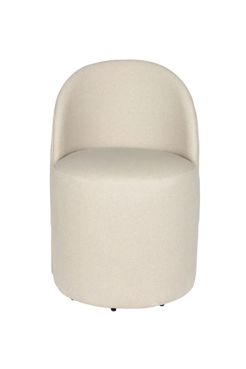 Zuiver Loungesessel Plush – Beige, Polyester, 53 × 58 × 82 cm