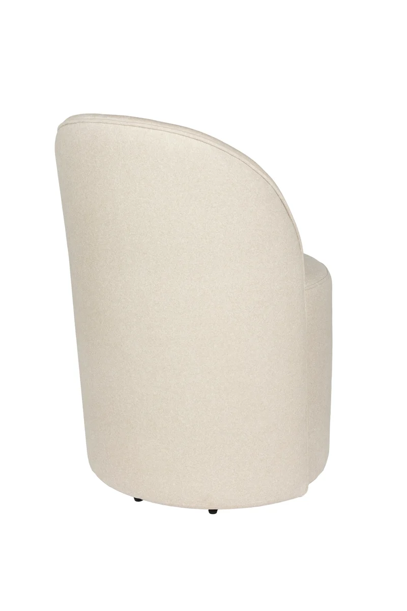Zuiver Loungesessel Plush – Beige, Polyester, 53 × 58 × 82 cm