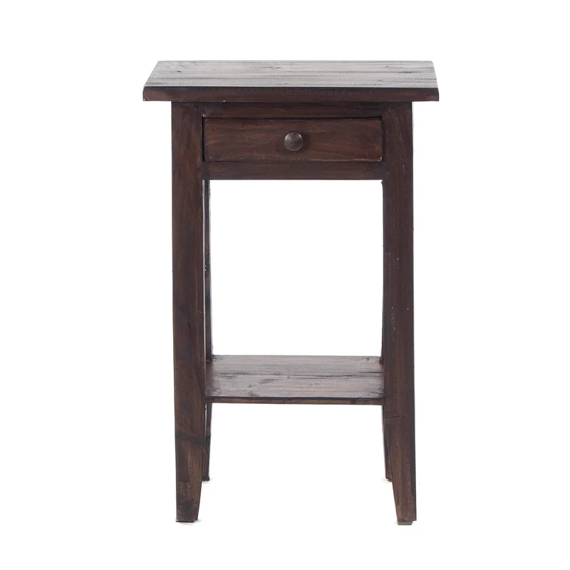 Telefontisch PLANTA | 52x34cm (HxB), Nachtschrank mit Schublade | Farbe: 03 dunkelbraun