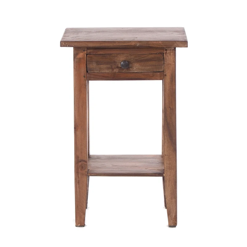 Telefontisch PLANTA | 52x34cm (HxB), Nachtschrank mit Schublade | Farbe: 02 hellbraun