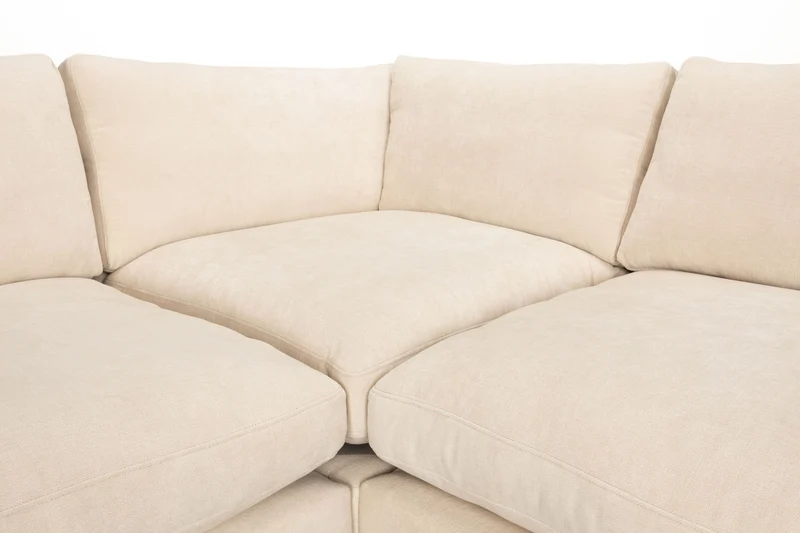 Zuiver Sofa Summer 7-Sitzer – Beige, Stoff, 318 × 318 × 82 cm