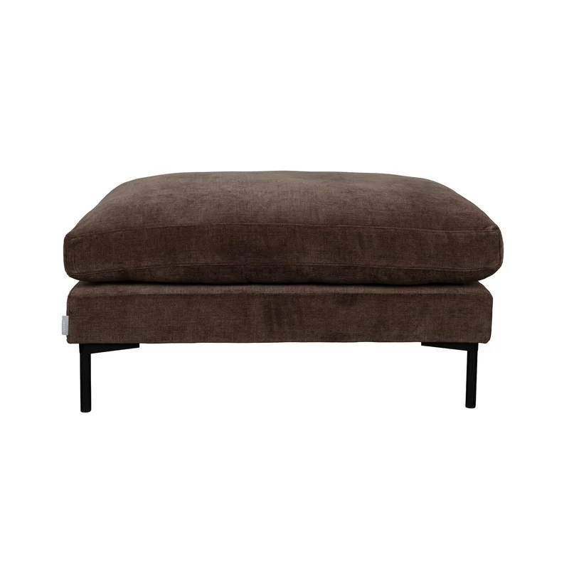 Zuiver Hocker Summer – Dunkelbraun, Stoff, 80 × 102 × 53 cm