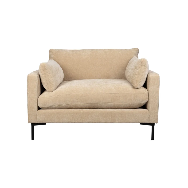 Zuiver Loveseat Summer – Sand, Stoff, 101 × 125 × 82 cm