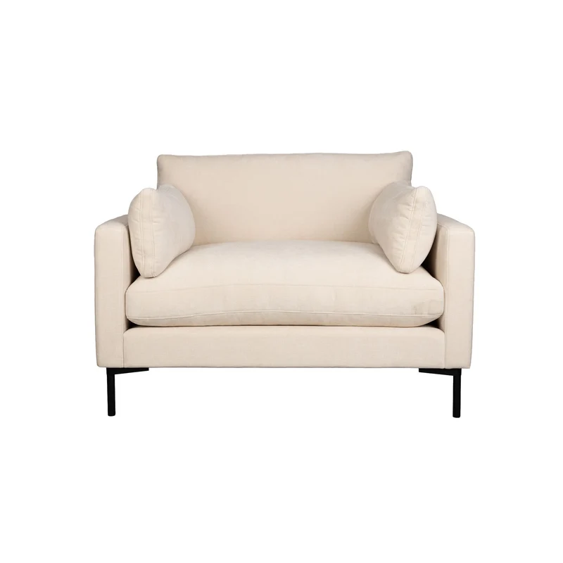 Zuiver Loveseat Summer – Beige, Stoff, 101 × 125 × 82 cm