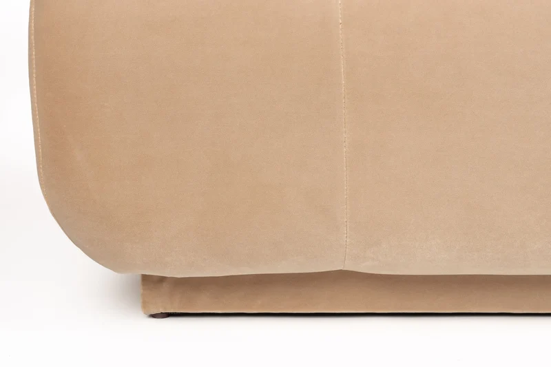 Zuiver Sofa Hazel 6-Sitzer – Beige, Polyester, 395 × 76 cm