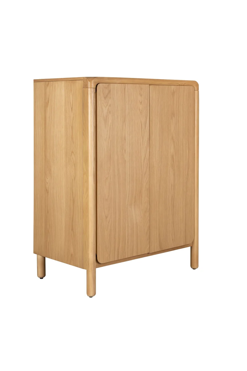 Zuiver Schrank Storm – Natur, Eschenfurnier, 55 × 90 × 120 cm