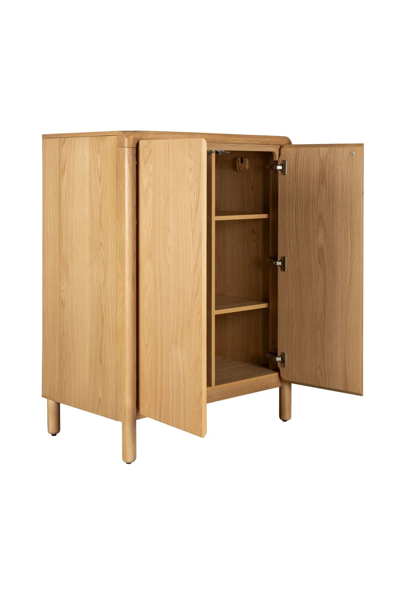Zuiver Schrank Storm – Natur, Eschenfurnier, 55 × 90 × 120 cm