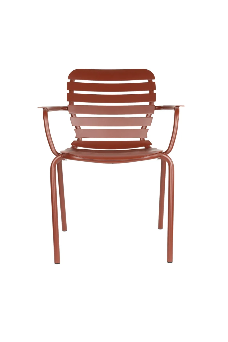 Zuiver Sessel Garden Vondel – Rot, Aluminium, 59,3 × 64,7 × 81,6 cm, 2er-Set