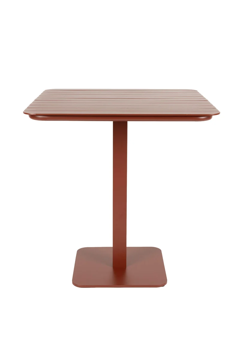Zuiver Bistrotisch Garden Vondel 71 × 71 cm – Rot, Aluminium