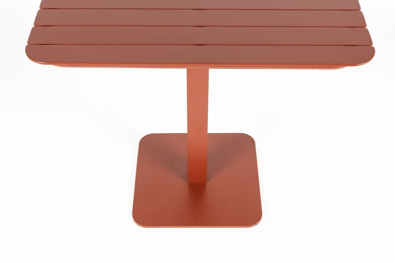 Zuiver Bistrotisch Garden Vondel 71 × 71 cm – Rot, Aluminium