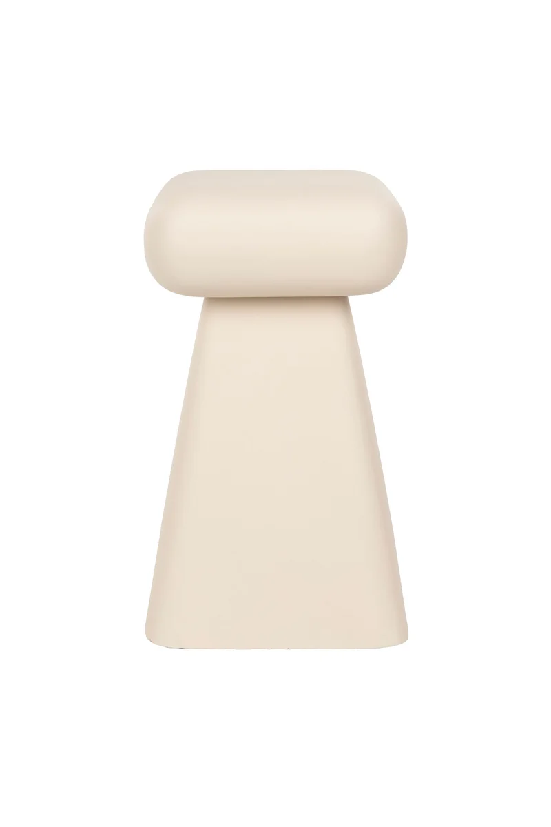 Zuiver Hocker Earth – Beige, Eisen, 29,5 × 29,5 × 51 cm