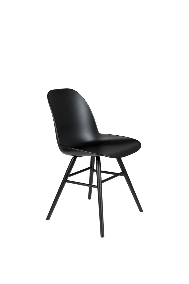 Zuiver Stuhl Albert Kuip All – Schwarz, Polypropylen, 55 × 49 × 81,5 cm, 2er-Set