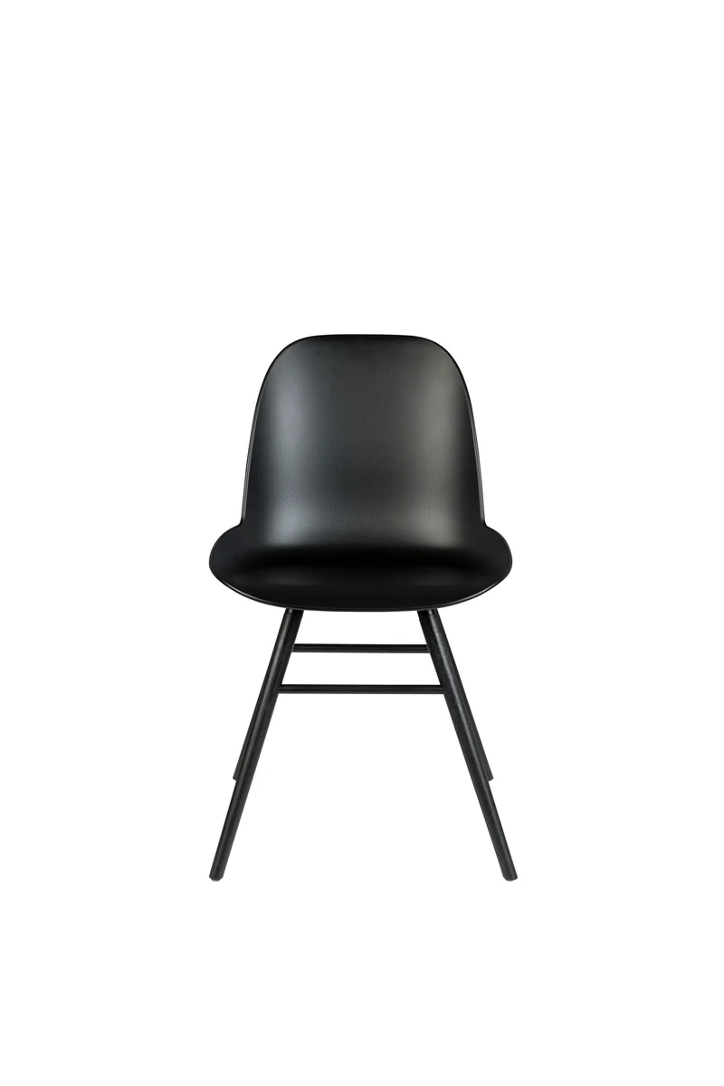 Zuiver Stuhl Albert Kuip All – Schwarz, Polypropylen, 55 × 49 × 81,5 cm, 2er-Set