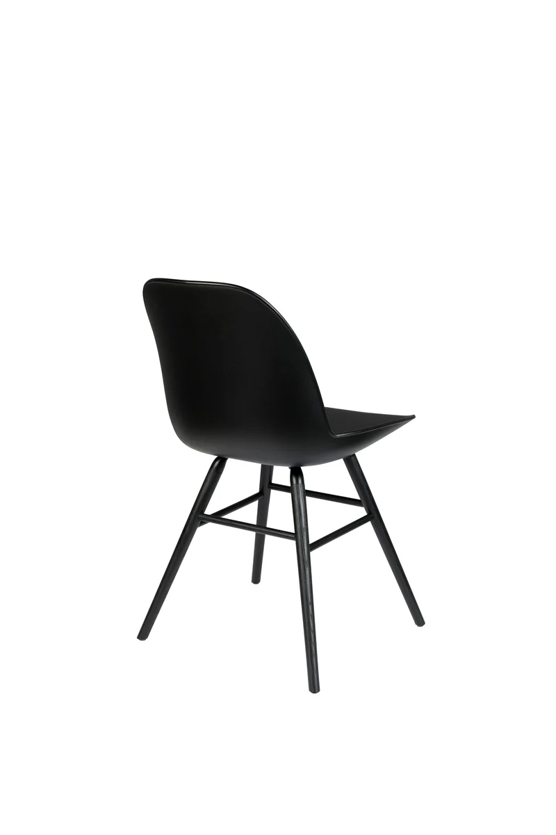 Zuiver Stuhl Albert Kuip All – Schwarz, Polypropylen, 55 × 49 × 81,5 cm, 2er-Set