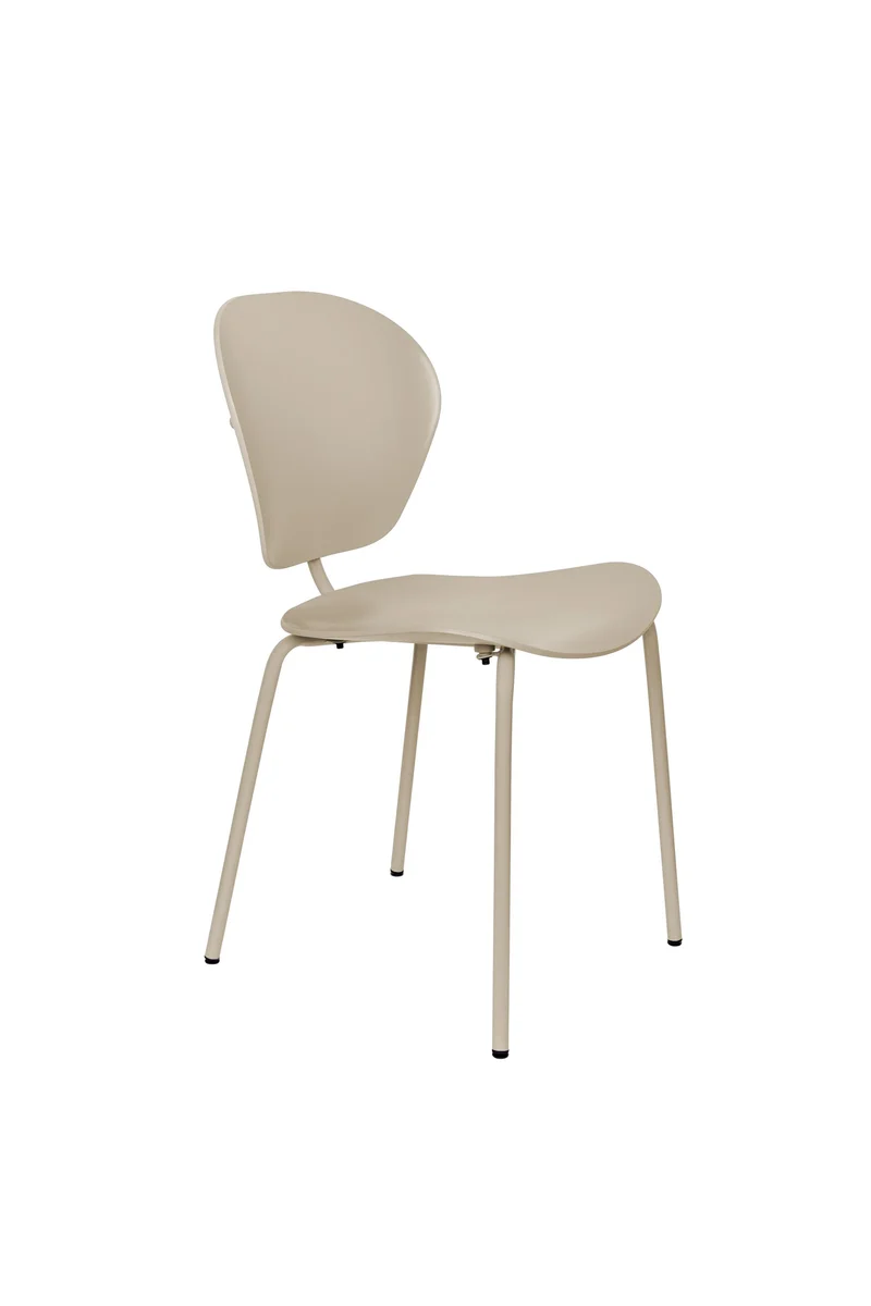 Zuiver Stuhl The Ocean Rice – Beige, 55 × 43 × 85,5 cm, 2er-Set