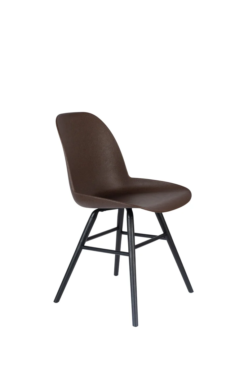 Zuiver Stuhl Albert Kuip Coffee – 49 × 55 × 81,5 cm, 2er-Set