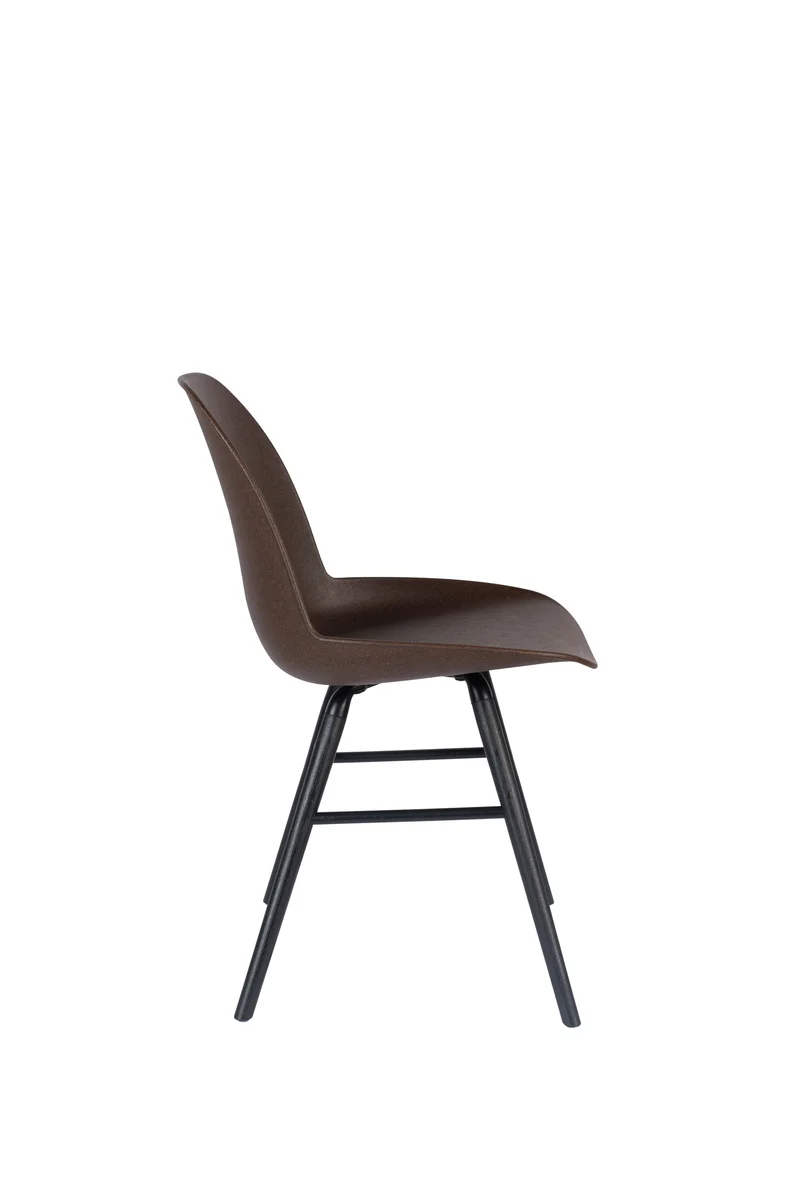 Zuiver Stuhl Albert Kuip Coffee – 49 × 55 × 81,5 cm, 2er-Set