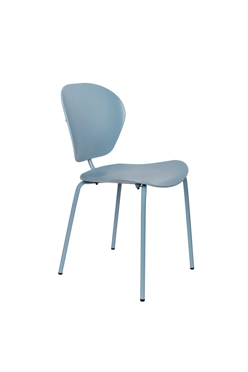 Zuiver Stuhl The Ocean – Blau, 55 × 43 × 85,5 cm, 2er-Set