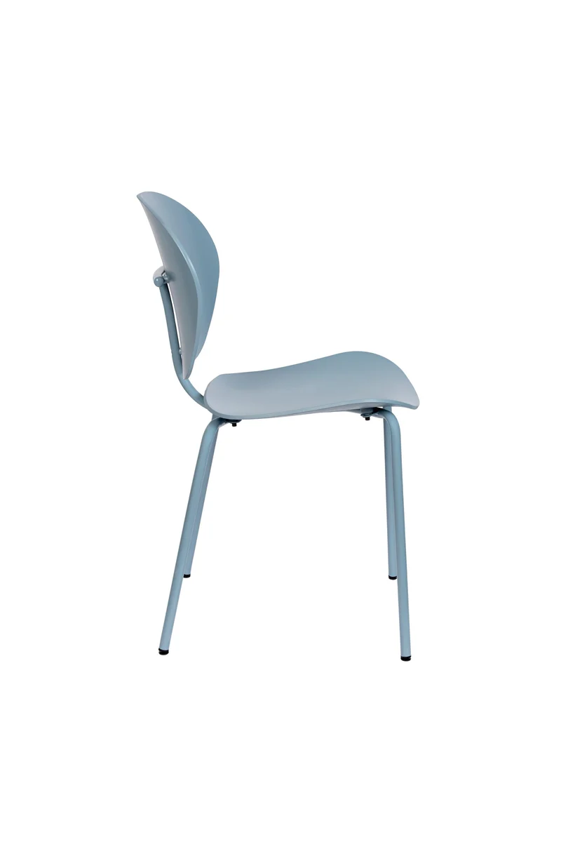 Zuiver Stuhl The Ocean – Blau, 55 × 43 × 85,5 cm, 2er-Set