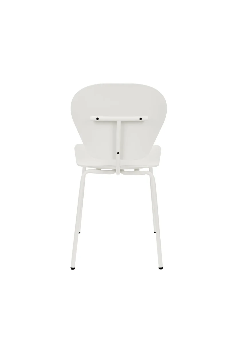 Zuiver Stuhl The Ocean Coconut Milk – Weiß, 55 × 43 × 85,5 cm, 2er-Set