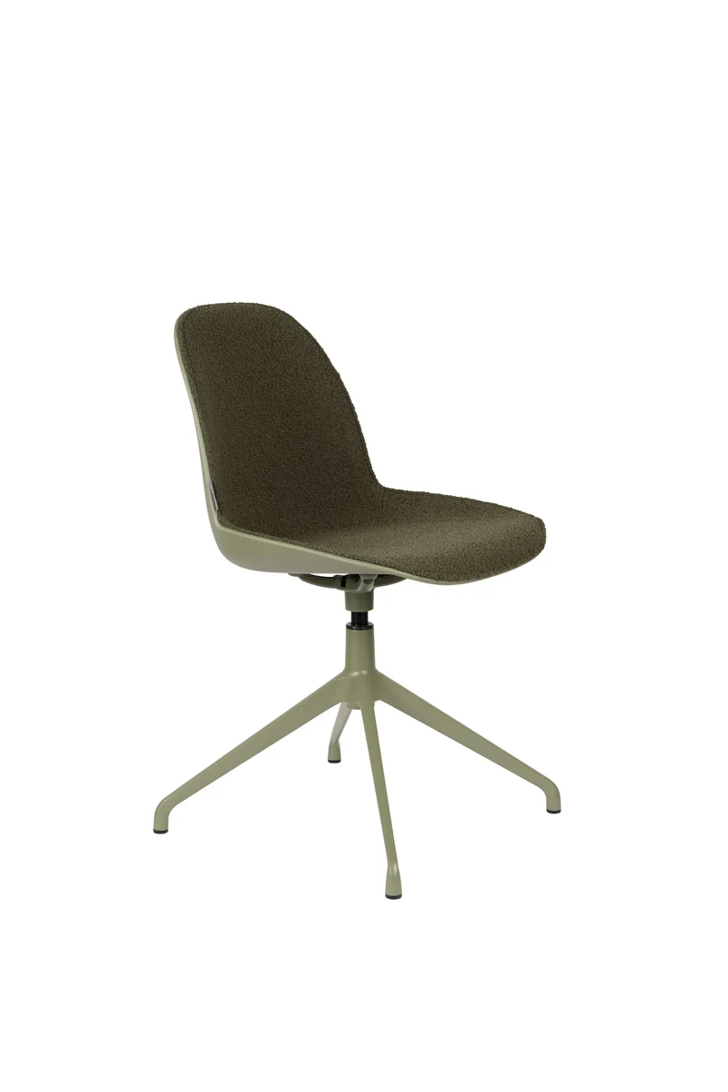 Zuiver Stuhl Albert Kuip Swivel – Grün, Stoff, 52 × 45 × 83,6 cm, 2er-Set
