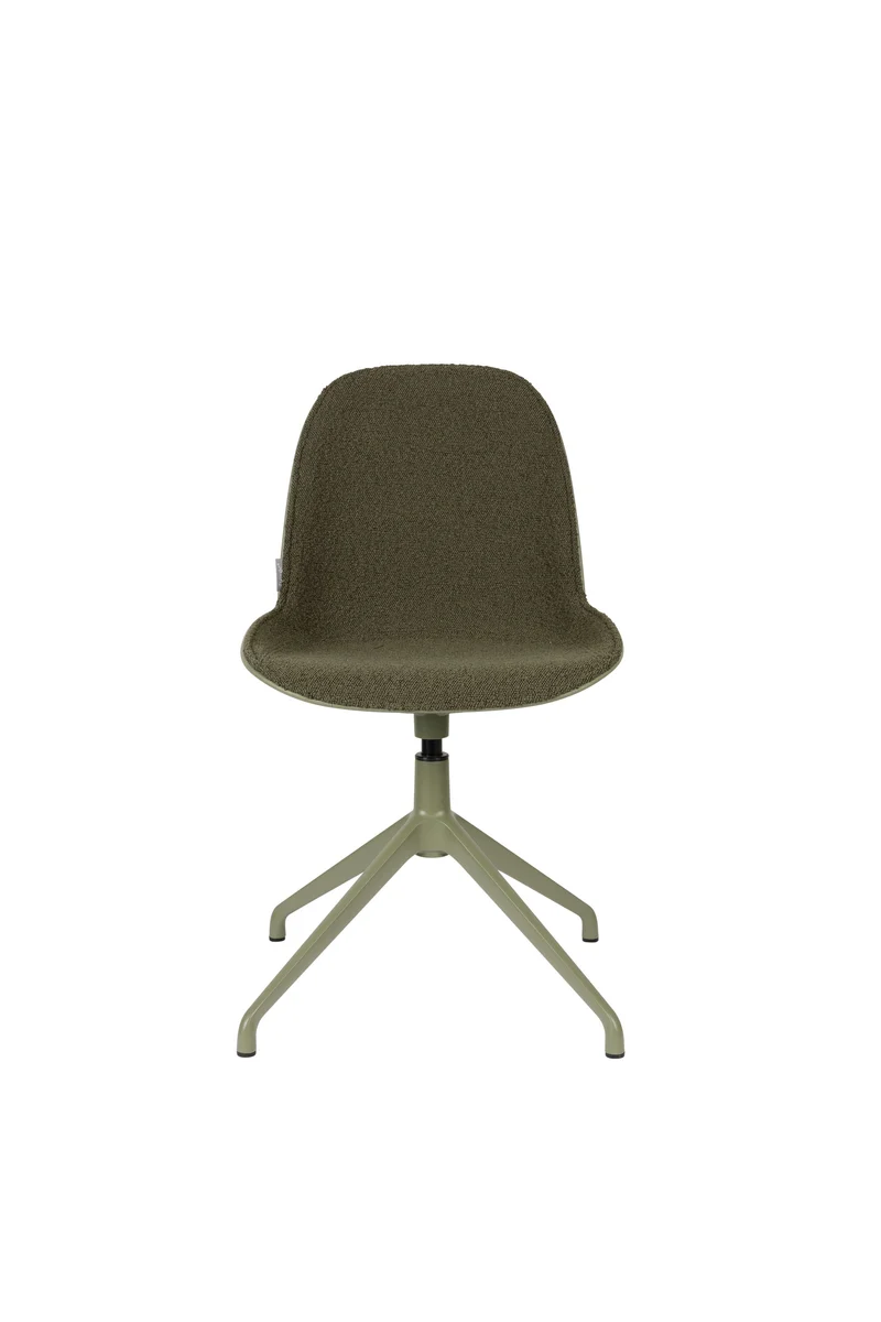 Zuiver Stuhl Albert Kuip Swivel – Grün, Stoff, 52 × 45 × 83,6 cm, 2er-Set