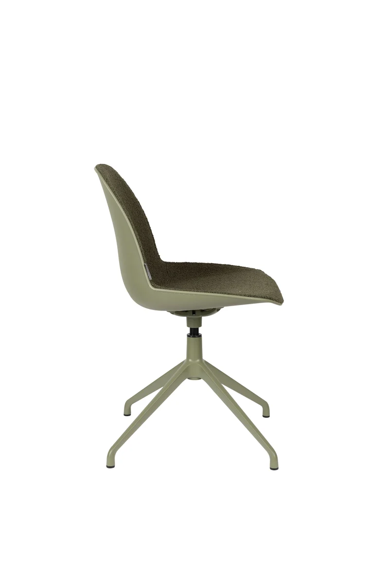 Zuiver Stuhl Albert Kuip Swivel – Grün, Stoff, 52 × 45 × 83,6 cm, 2er-Set