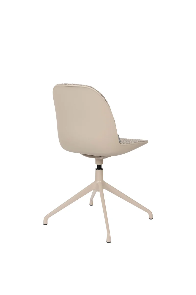 Zuiver Stuhl Albert Kuip Swivel – Taupe, Stoff, 52 × 45 × 83,6 cm, 2er-Set