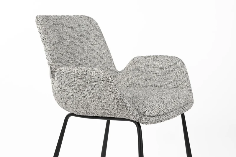 Zuiver Sessel Brit – Grau, Stoff, 62 × 59 × 79 cm, 2er-Set