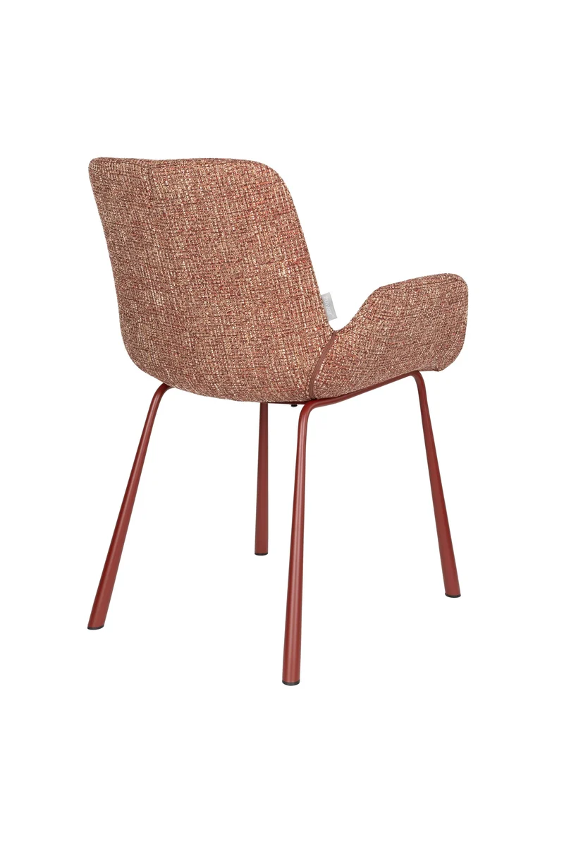 Zuiver Sessel Brit – Rot, Stoff, 62 × 59 × 79 cm, 2er-Set