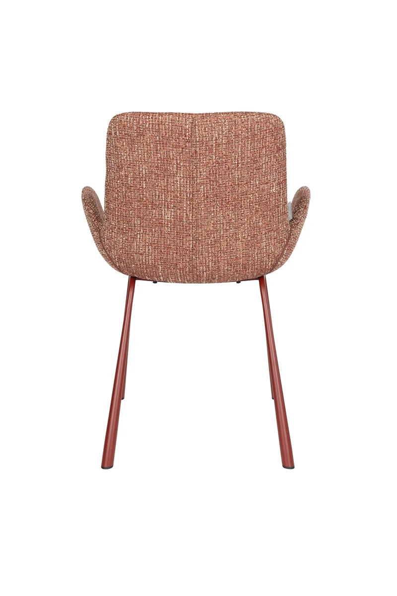Zuiver Sessel Brit – Rot, Stoff, 62 × 59 × 79 cm, 2er-Set