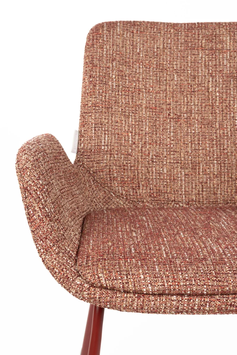 Zuiver Sessel Brit – Rot, Stoff, 62 × 59 × 79 cm, 2er-Set