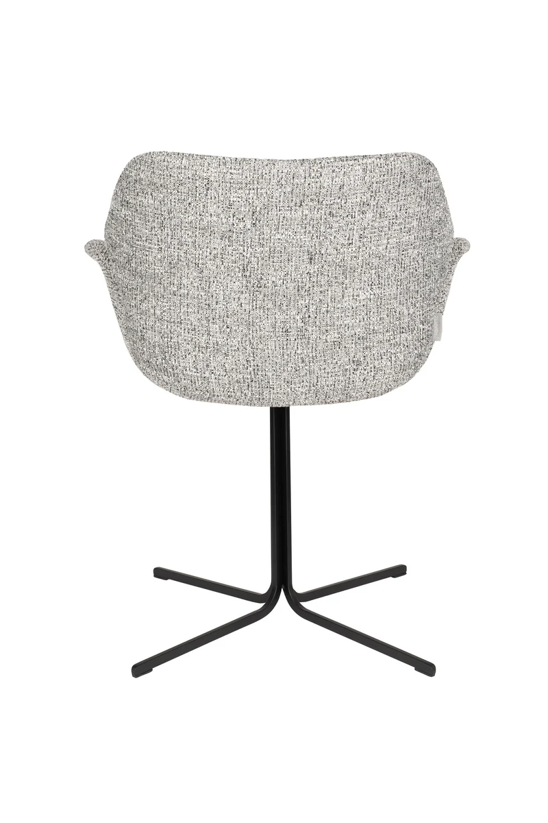 Zuiver Sessel Nikki – Grau, Polyester, 62 × 66 × 80 cm, 2er-Set