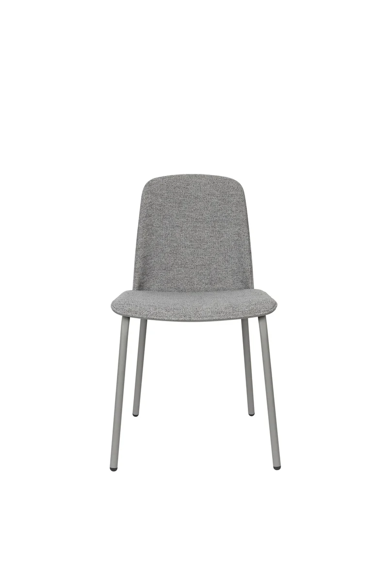 Zuiver Stuhl Clip – Grau, Stoff, 48 × 51 × 81,5 cm, 2er-Set