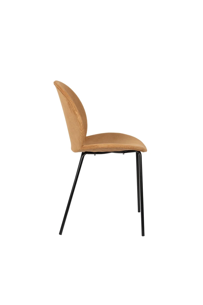 Zuiver Stuhl Bonnet Ochre – Stoff, 53 × 45 × 84 cm, 2er-Set