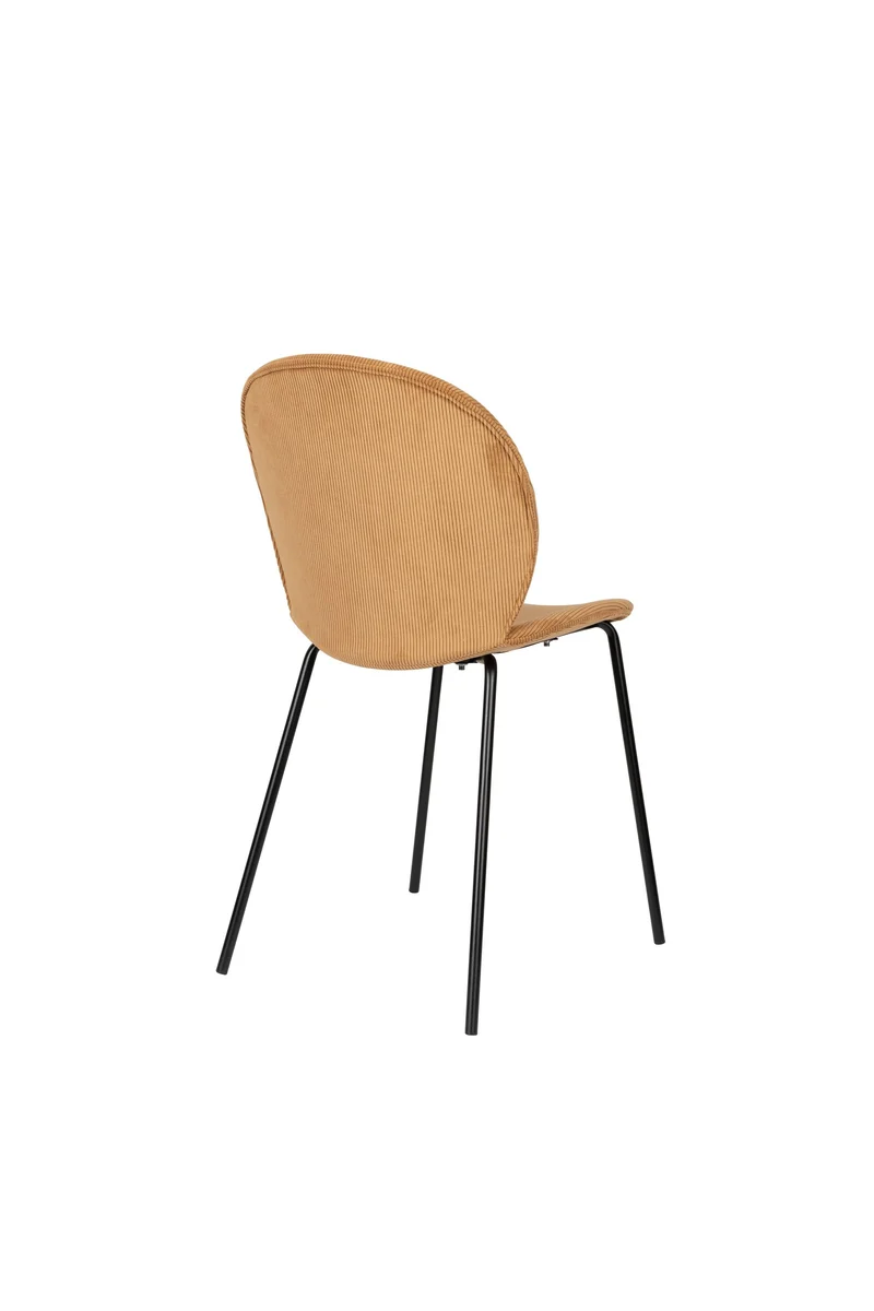 Zuiver Stuhl Bonnet Ochre – Stoff, 53 × 45 × 84 cm, 2er-Set