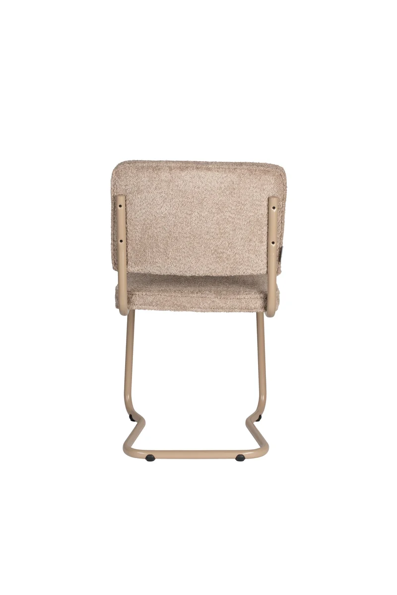 Zuiver Stuhl Ridge Kink Soft – Beige, Stoff, 50 × 48 × 85 cm, 2er-Set