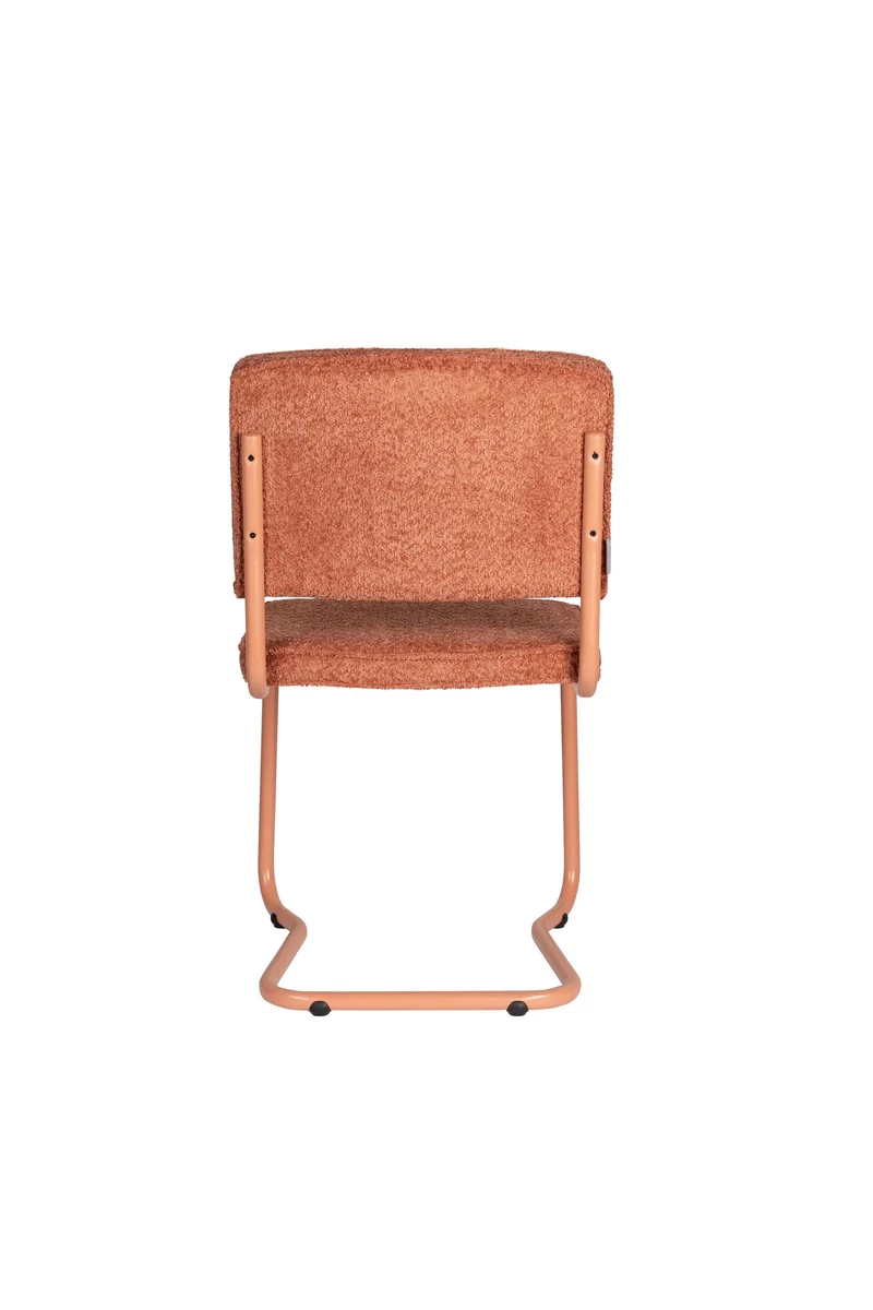 Zuiver Stuhl Ridge Kink Soft Terra – Rot, Stoff, 50 × 48 × 85 cm, 2er-Set