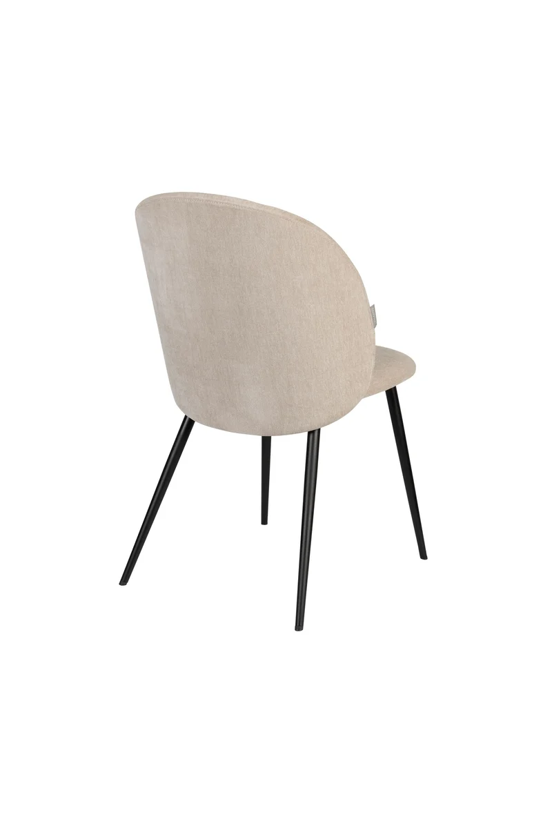 Zuiver Stuhl Cozy – Beige, Eukalyptus-Sperrholz, 57 × 53 × 82 cm, 2er-Set