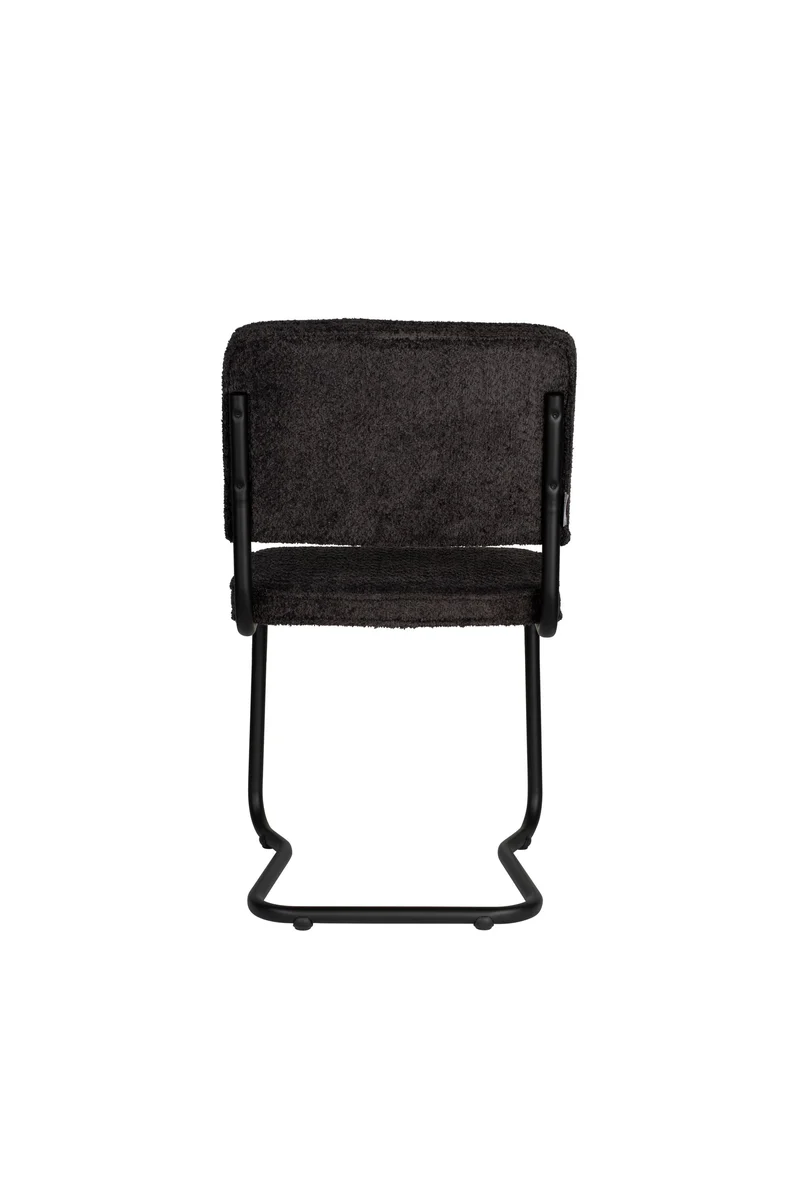 Zuiver Stuhl Ridge Kink Soft – Schwarz, Stoff, 50 × 48 × 85 cm, 2er-Set