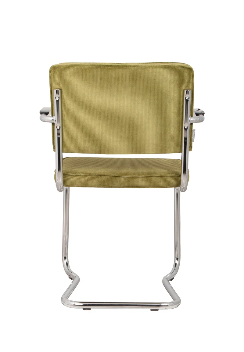 Zuiver Sessel Ridge Kink Rib Green 25a – Stoff, 60 × 48 × 85 cm, 2er-Set