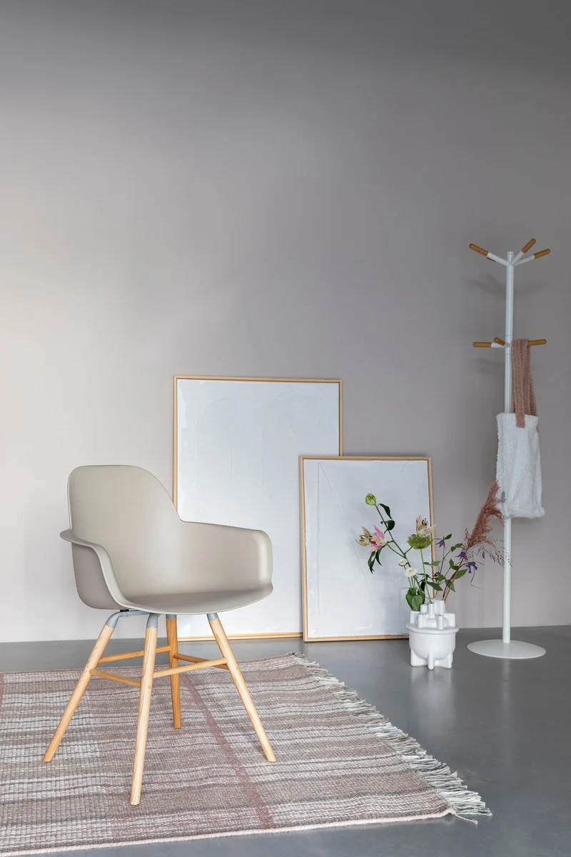 Zuiver Sessel Albert Kuip – Taupe, Polypropylen, 55 × 59 × 81,5 cm, 2er-Set