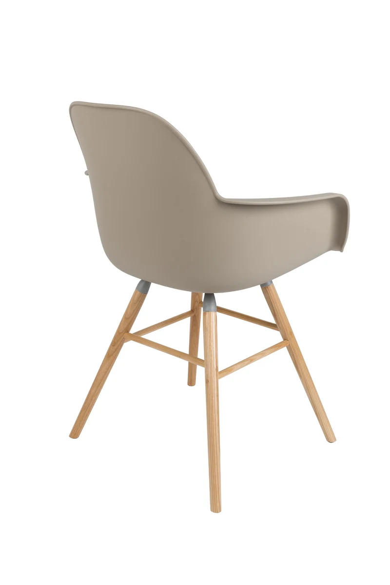 Zuiver Sessel Albert Kuip – Taupe, Polypropylen, 55 × 59 × 81,5 cm, 2er-Set