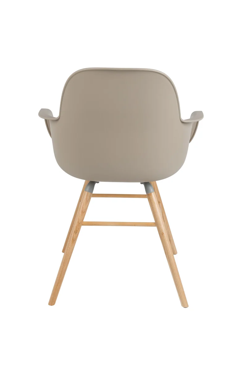 Zuiver Sessel Albert Kuip – Taupe, Polypropylen, 55 × 59 × 81,5 cm, 2er-Set