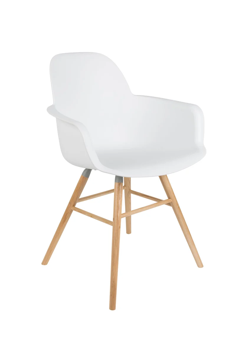 Zuiver Sessel Albert Kuip – Weiß, Polypropylen, 55 × 59 × 81,5 cm, 2er-Set